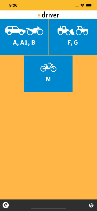 e.driver App – Prüfungssimulation