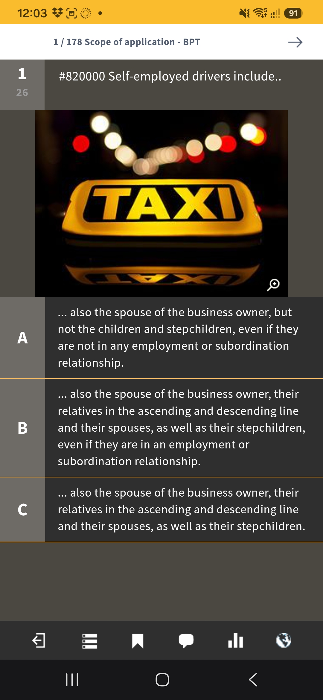 BPT taxi exam