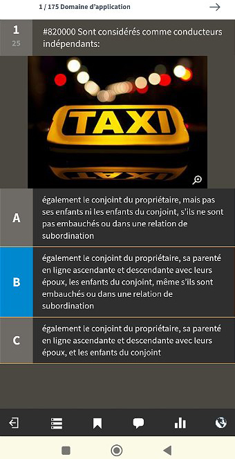 Examen TPP taxi