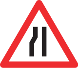 Verengung links