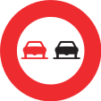 Überholen verboten