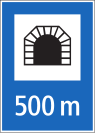 Tunnel (mit Entfernungsangabe, nur Schweiz)